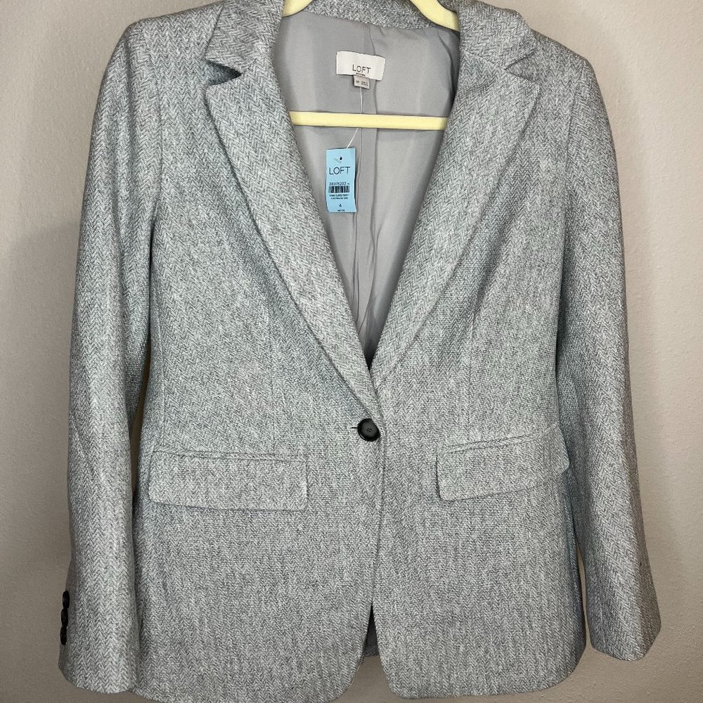 Grey Blazer - Ann Taylor LOFT - Size 4P
